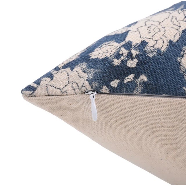 Art Deco Fabdivine Colorful Block Print Cushion Cover 20x20 Inch Duck Canvas-Rameshwaram For Sale - Image 3 of 4