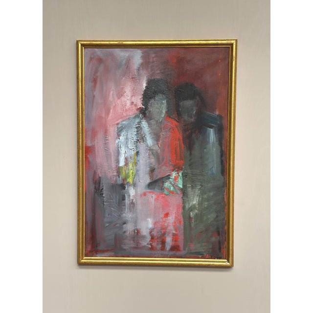 Ingvar Jigrud, The Two, 1960s, Oil on Canvas For Sale - Image 5 of 18