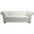 Chesterfield Sofa in White Vinyl Upholstery For Sale - Image 10 of 10