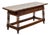 English 1820s Georgian Period Walnut Bench with Lift Top and Cross Motifs For Sale