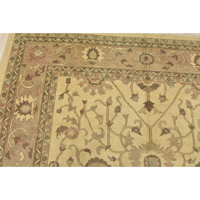 Textile Ziegler Rug 9'4'' X 12'10'' Beige Wool Hand-Knotted Oriental Carpet For Sale - Image 7 of 15