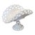 Glass Vintage Westmoreland Milk Glass Lace Pedestal Center Piece Oval Basket Serving Platter For Sale - Image 7 of 7