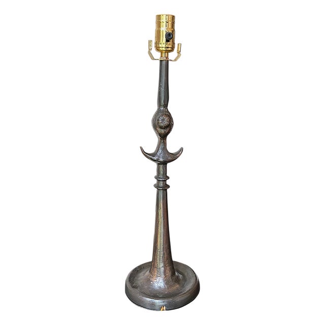 Modern Late 20th Century Cast Iron Lamp After Giacometti For Sale - Image 3 of 13
