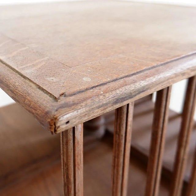 Antique Early 20th Century Revolving Bookcase For Sale - Image 4 of 14