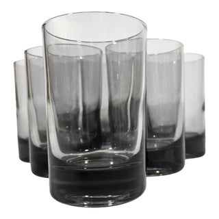 Smoky Gray Shot Glasses- Set of Seven For Sale
