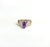 Contemporary Marquise Amethyst & Diamond Accented Engagement Ring, Size 4 For Sale - Image 3 of 5