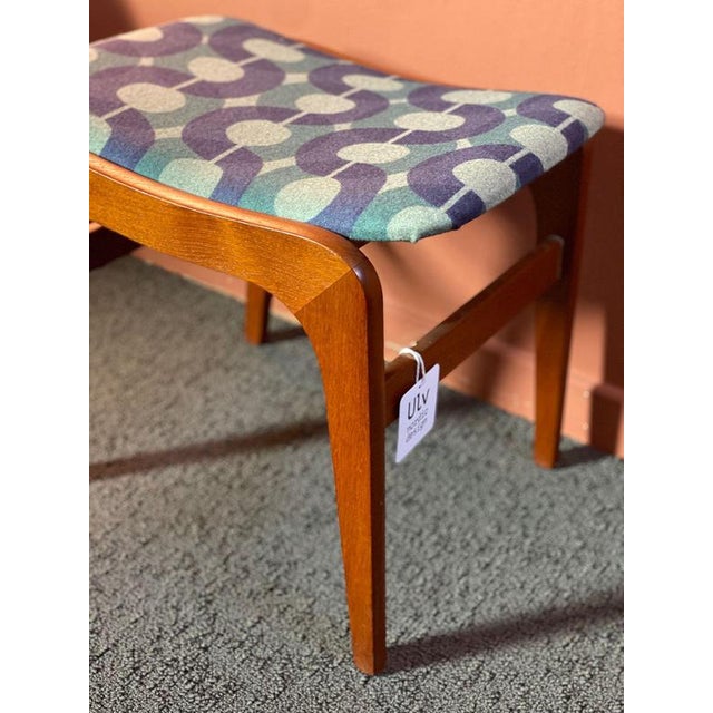 Vintage Danish Ottoman in Teak, 1960s For Sale - Image 5 of 6