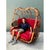 Vintage Bent Rattan Swivel Lounge Chair With Flip Down Side Tables For Sale - Image 12 of 12