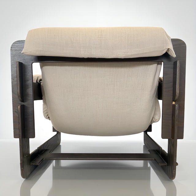 Beige Scandinavian Brutalist Modern Rover / Puzzle Safari Armchairs attributed to Arne Jacobsen for Asko, Finland, 1960s, Set of 2 For Sale - Image 8 of 18