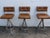 This beautiful 3 Bar Stools are made of metal, and vinyl. This Set of Bar Stools is a brilliant example of the Mid-Century...