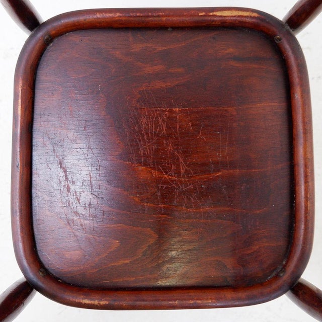 1920s Art Nouveau Bentwood No. 960 Side Table by J. & J. Kohn, 1920s For Sale - Image 5 of 16