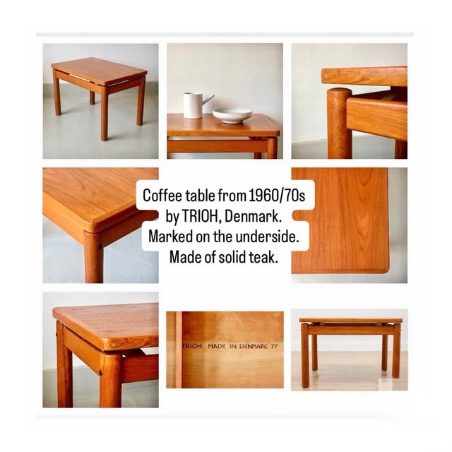Small but solid, beautiful wooden table. The floating top strokes it elegantly This piece has an attribution mark, I am...
