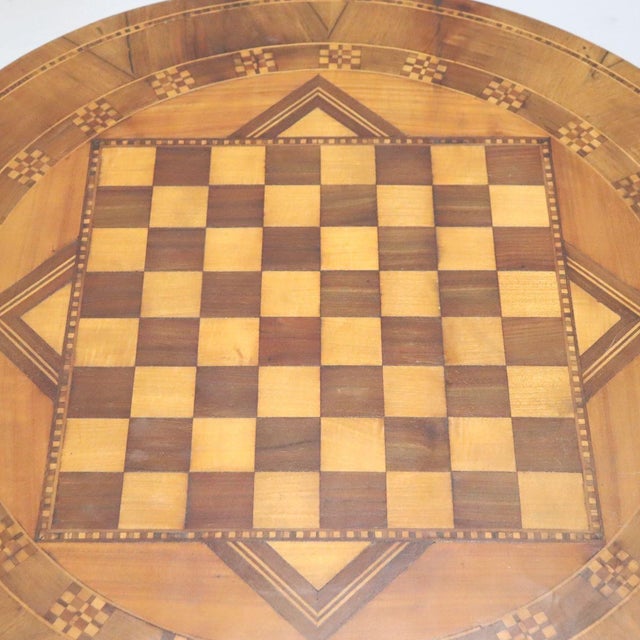 Antique Round Side Table in Walnut, 1800s For Sale - Image 9 of 13
