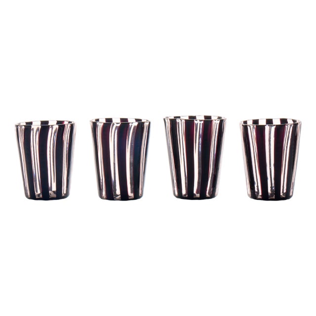 Glasses by Mariana Iskra for Ribes Studio, Set of 4 For Sale