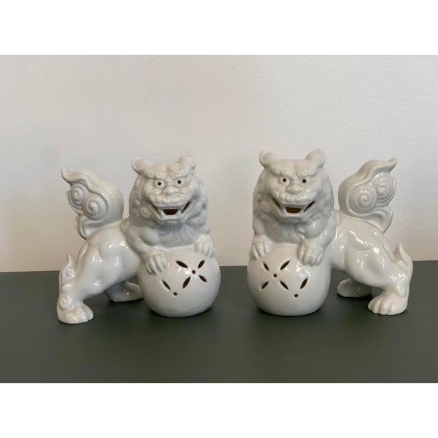 Vintage Pair of Foo Dog Figurines Chairish