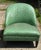 Vintage Round Back Green Upholstered Chair For Sale - Image 13 of 13