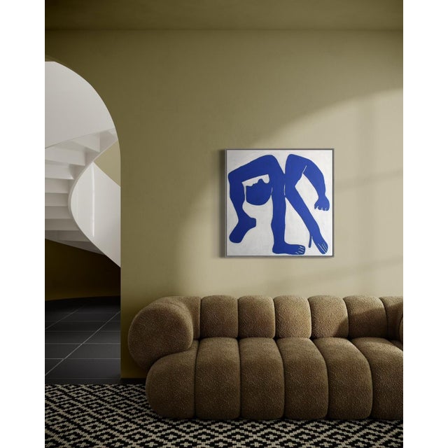 Early 21st Century Bodasca, The Blue Man, 2026, Acrylic Painting on Canvas For Sale - Image 5 of 13