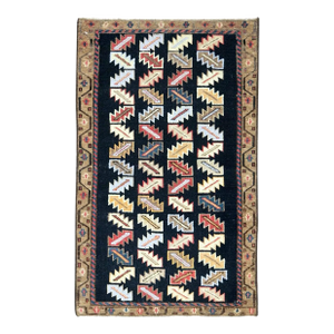 Galerie Shabab Collection Mid-20th Century Handmade Persian Hamadan Small Throw Rug