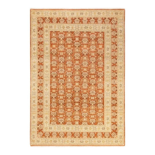 Brown Mogul, One-of-a-Kind Hand-Knotted Area Rug in Brown, 6' 1" x 8' 10" For Sale - Image 8 of 8
