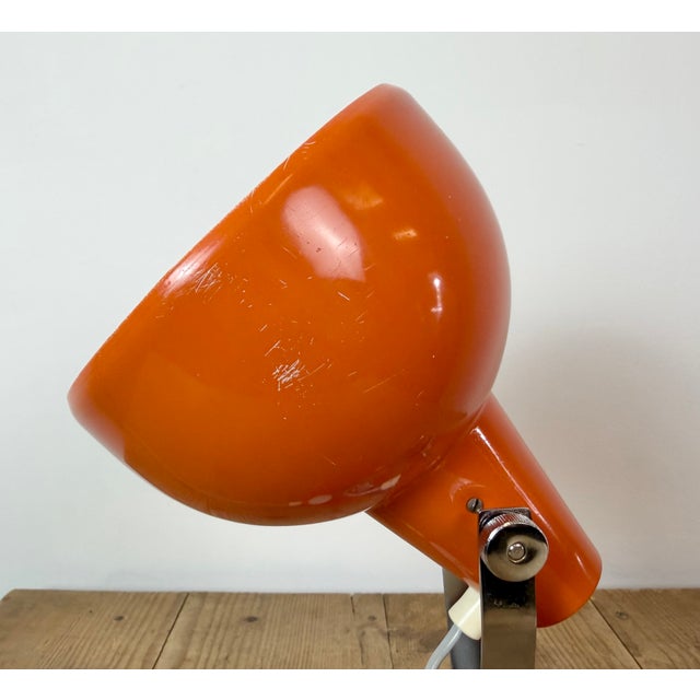 1970s Vintage Orange Metal Wall Lamp from Lidokov, 1970s For Sale - Image 5 of 18