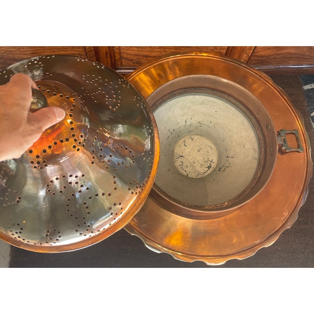 Copper Antique Copper Brazier For Sale - Image 8 of 9