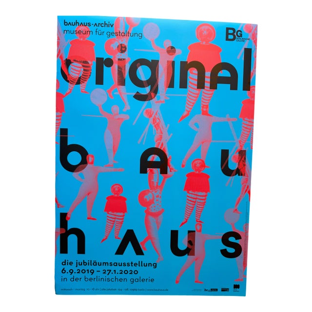 Oskar Schlemmer Figures, Bauhaus Archiv Berlin, 2019, Exhibition Poster For Sale