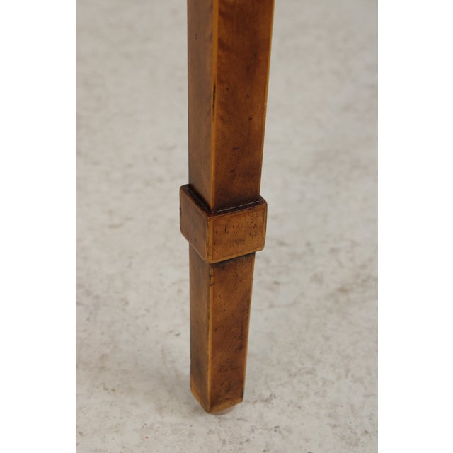 Theodore Alexander Inlaid Demilune Table For Sale - Image 13 of 18