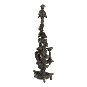 Mid-Century Modern Bronze Totem Sculpture