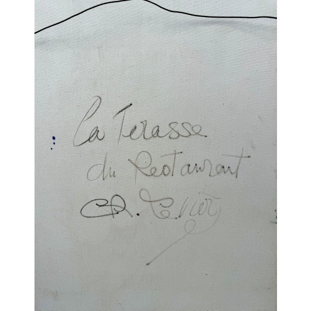 Charles Levier, Large Charles Levier Modernist Oil Painting Women Paris Street French Modernism For Sale - Image 17 of 18