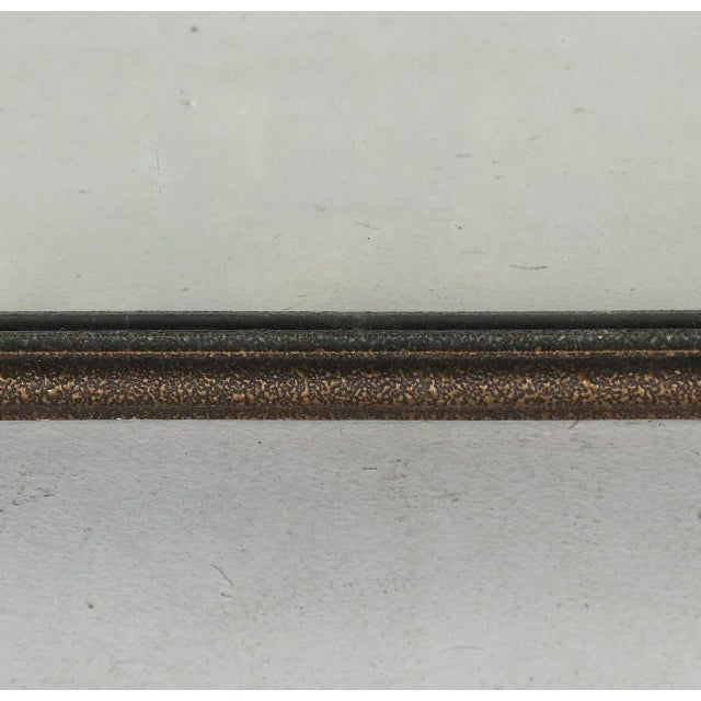 1900 - 1909 Early 1900s Giltwood and Floral Hand Painted Mirror For Sale - Image 5 of 7