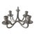 Vintage La Bottega Del Peltro Classical Italian Pewter 4-Arm Candelabra For Sale