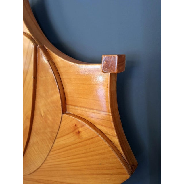 1980s Large Wooden Wall Decoration, 1980s For Sale - Image 5 of 9