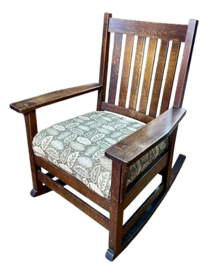 L. & j.g. Stickley Antique Mission Oak Rocker
