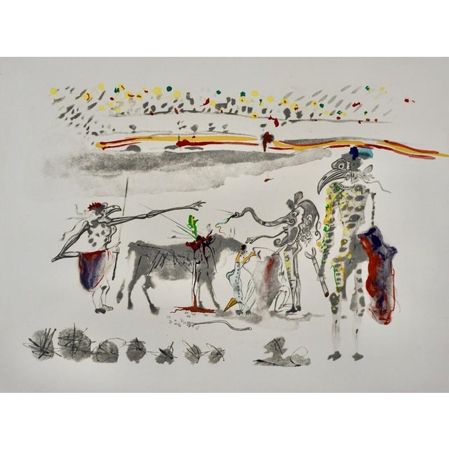 Salvador Dalí 1970s Salvador Dali Tauramachi Surrealiste the Parrots For Sale - Image 4 of 6
