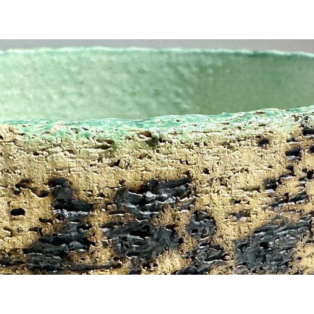 Mid-Century Brutalist Studio Ceramic Planter from the Birch Bark Series Berkenbast by Pieter Groeneveldt, Netherlands, 1960s For Sale - Image 4 of 15