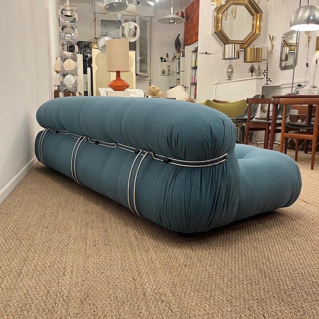 1960s Three Seater Soriana Sofa by Afra and Tobia Scarpa for Cassina, Italy, 1969 For Sale - Image 5 of 12