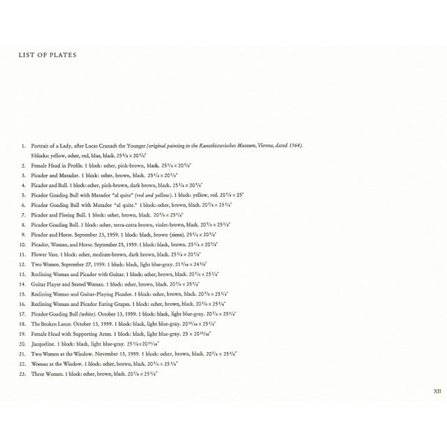 1962 Pablo Picasso Linocut Engraving "Female Head in Profile" For Sale In New York - Image 6 of 8