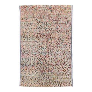 Galerie Shabab Collection Checkered Vintage Turkish Anatolian Accent Rug For Sale