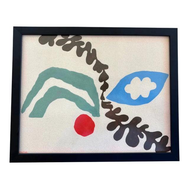 2025 Marleigh Culver “Dune” Botanical Abstract First Edition Signed Print (Sold Out), Framed For Sale