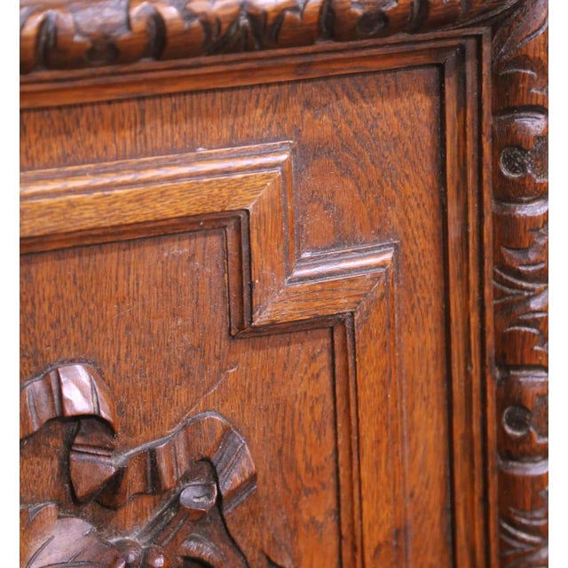 Pair of 19th Century French Carved Oak Wall Harvest Panels in Gilt Frames For Sale - Image 9 of 11