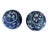 Mid 20th Century Vintage Asian Antique Blue and White Ginger Jars- A Pair For Sale - Image 5 of 16