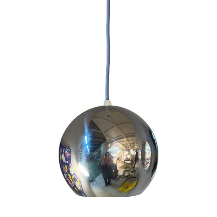 Chrome Topan Globe Lamp by Verner Panton For Sale