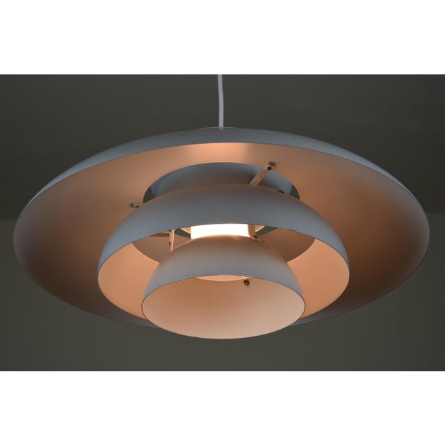 1960s Penta Pendant Lamp by Jo Hammerborg for Fog & Mørup, Denmark, 1960s For Sale - Image 5 of 12