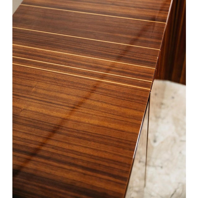 Wood Mid-Century Lacquered Sideboard in Rosewood Zebrawood, 1970s For Sale - Image 7 of 13
