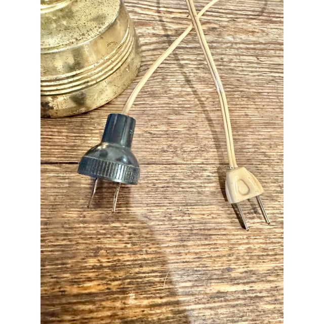 Metal Vintage Hollywood Regency “Crystal” Waterfall Table Lamps – Pair For Sale - Image 7 of 9