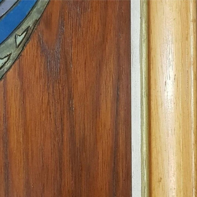 Etched Wood Artwork in the style of Lurçat, 1973 For Sale - Image 15 of 18