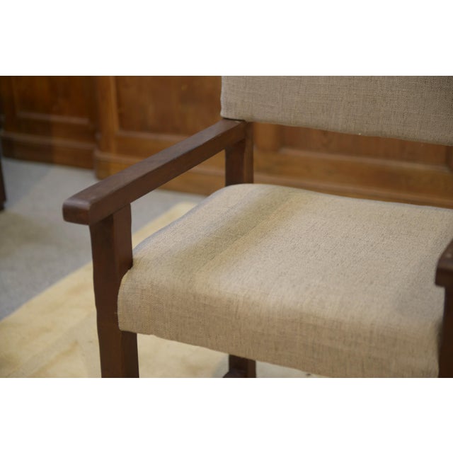 Upholstered Oak Armchairs, 1950s, Set of 2 For Sale - Image 9 of 12