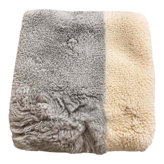 (1) 20x20 West Elm Colorblock Shag Pillow Cover For Sale