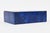 Mid Century Modern Lapis Lazuli, Silver Inlay and Quartz Stone Box, 1950's For Sale - Image 9 of 13