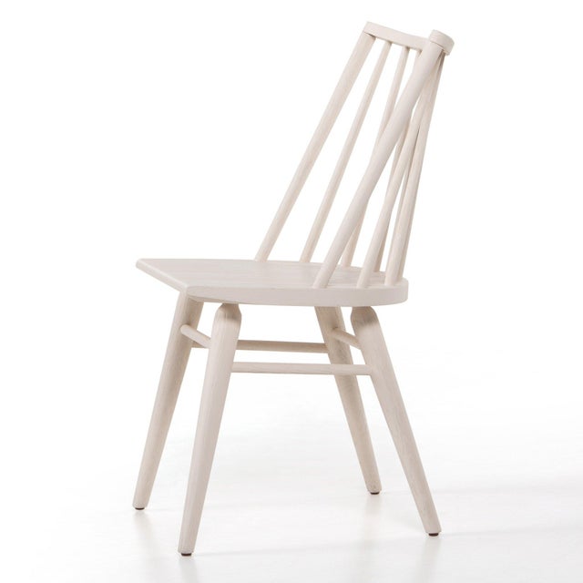 Four Hands Lewis Windsor Chair - Off White Oak Solid For Sale - Image 9 of 12